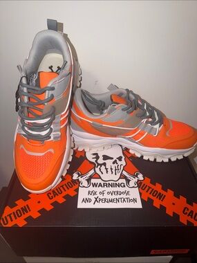 🔥🐅👟🐅🔥 Brand X Tiger Orange Trail Runner Sneakers